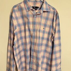 Vineyard Vines Men's Plaid Shirt - Blue and Red